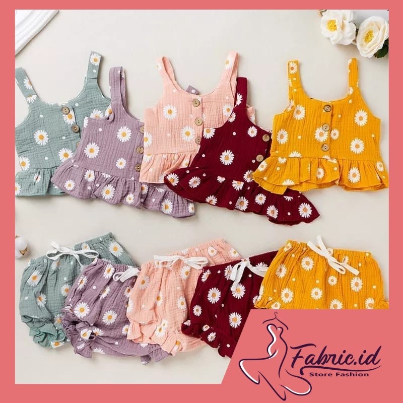 Setelan Anak Luna Baju Anak Luna Motif Daisy
