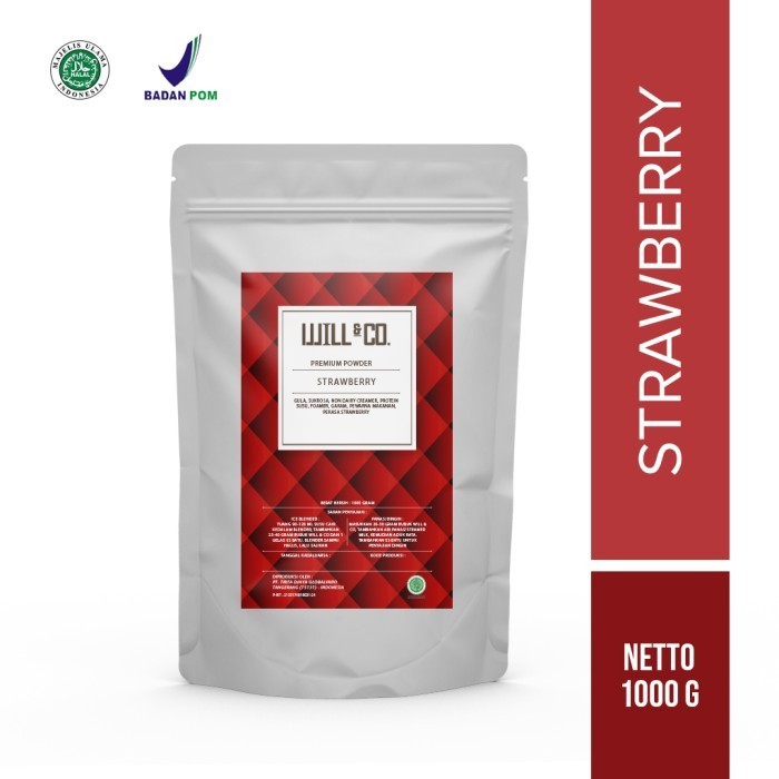 

Ready Will&Co Premium Powder Rasa Strawberry 1Kg