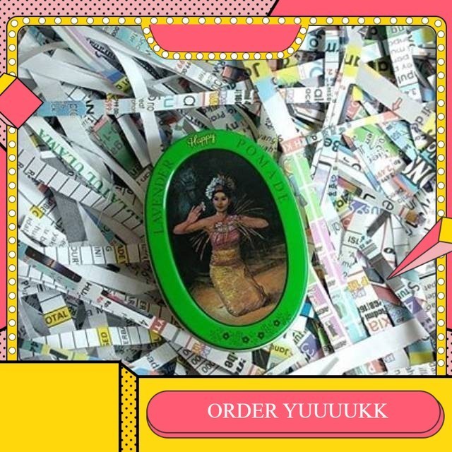 (OYU)Happy lavender pomade green hijau kaleng rita tokyo night vycaris lavender