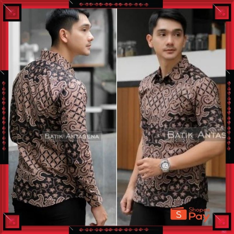 [PREMIUM ORIGINAL] XXXL XXL XL L M BATIK SUPER JUMBO LENGAN PANJANG BATIK PRIA LENGAN PENDEK MOTIF T