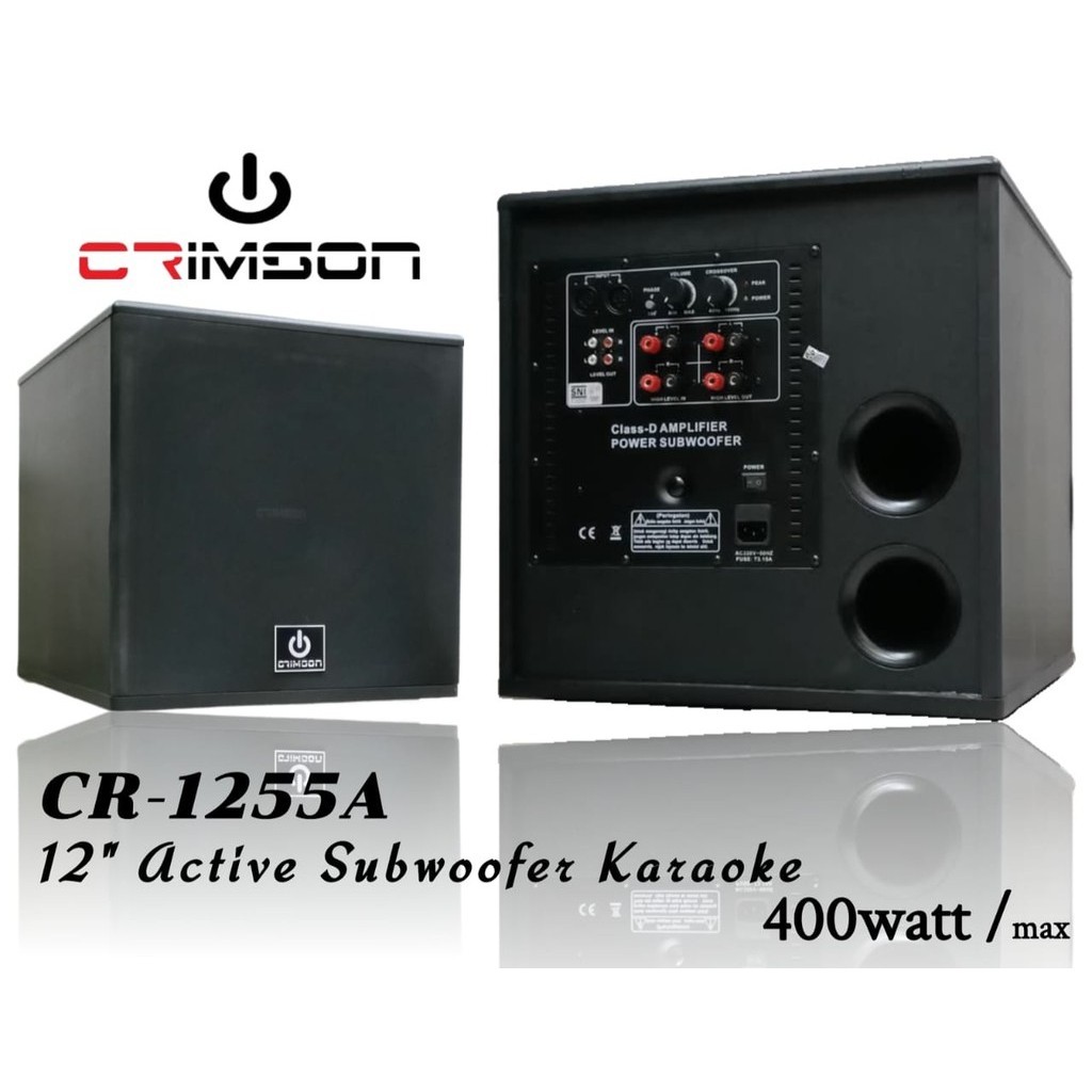 AGEN SUBWOOFER AKTIF CRIMSON CR 1255A SUB CRIMSON CR 1255 A CRIMSON CR1255A