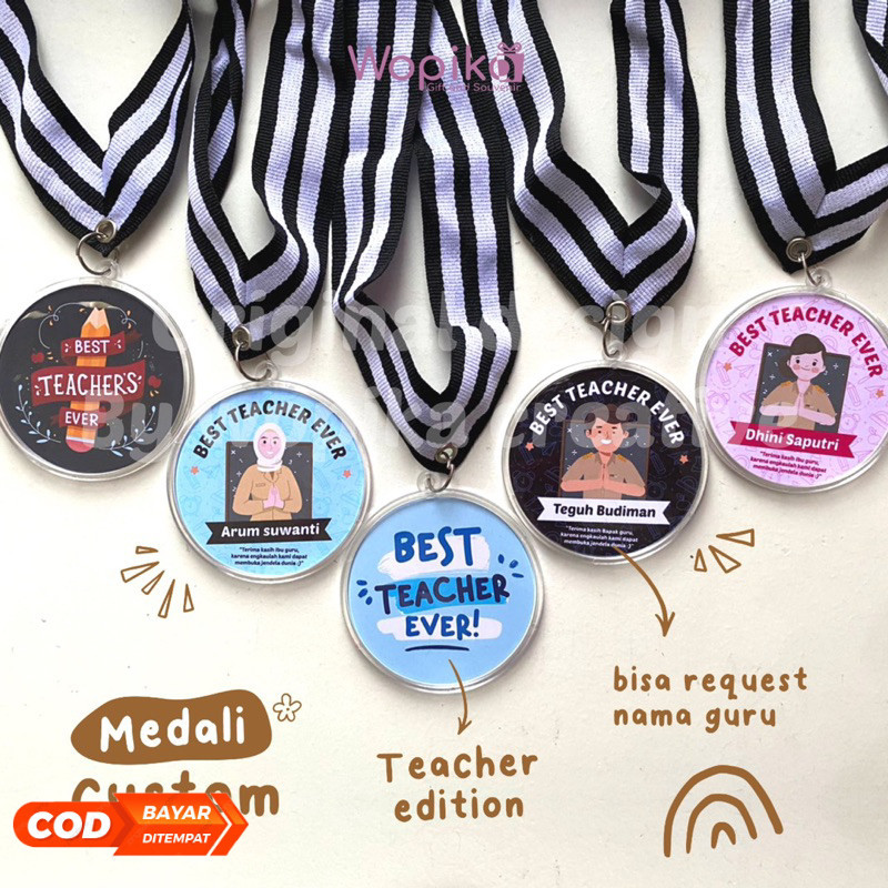 MEDALI CUSTOM GURU EDITION | TEACHER DAY | KADO UNTUK GURU