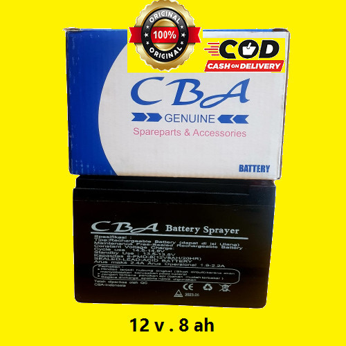 Aki / Baterai tangki elektrik CBA 12v, 8ah