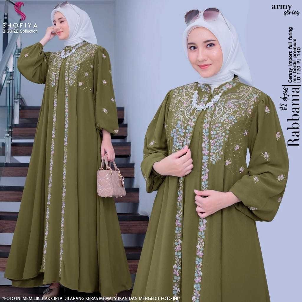 COD Desayu Dress Bordir // Livina Dress Ceruty Babydoll Mix Brukat Premium // Baju Wanita Jumbo M L 