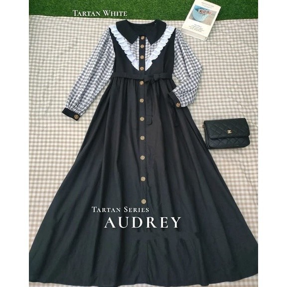 Dress terbaru termurah / AUDREY VINTAGE / Dress remaja dewasa kekinian korean style / BUSUI FRIENDLY