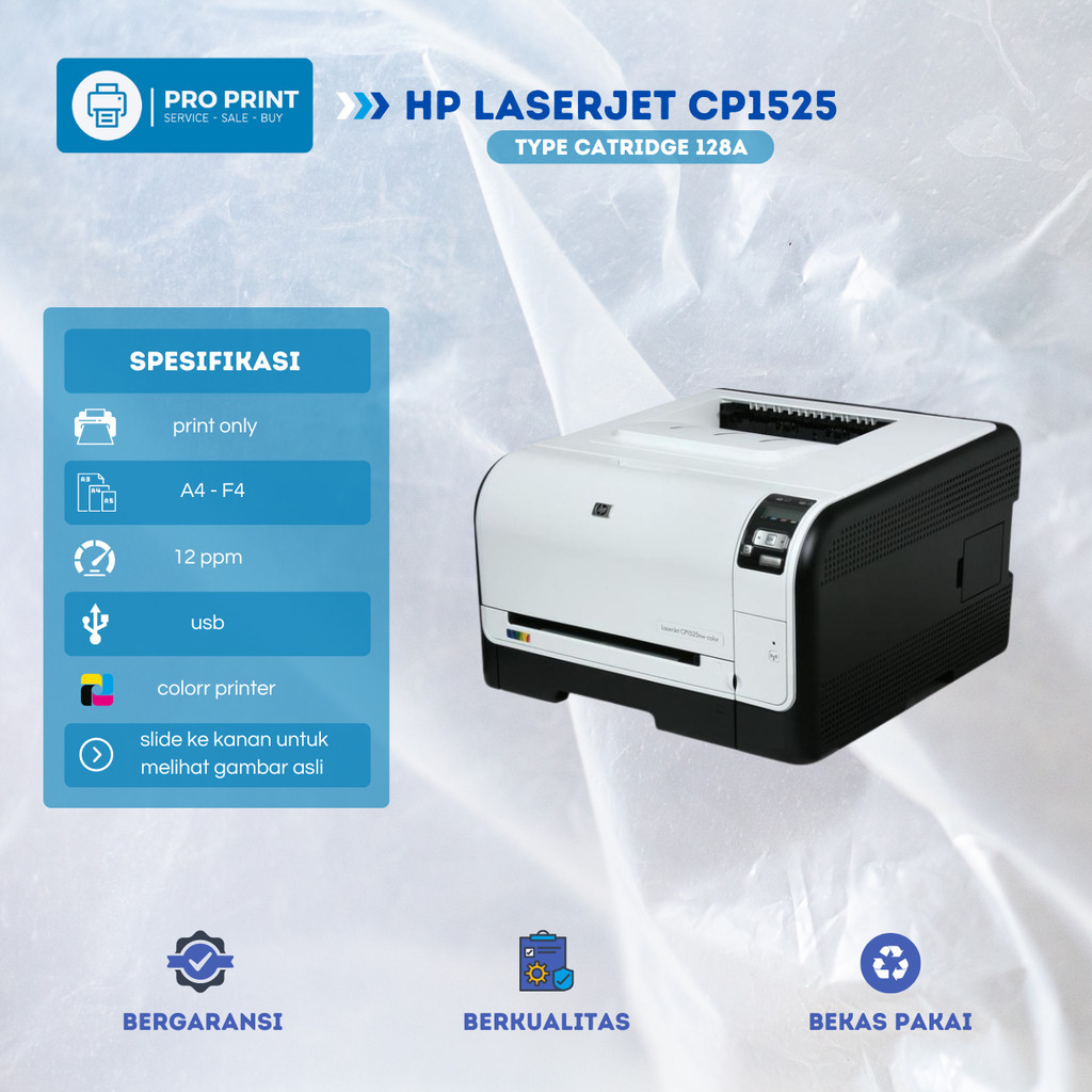 Printer Warna Hp Laserjet CP1525 Kertas A4 F4 Printer Stiker Undangan