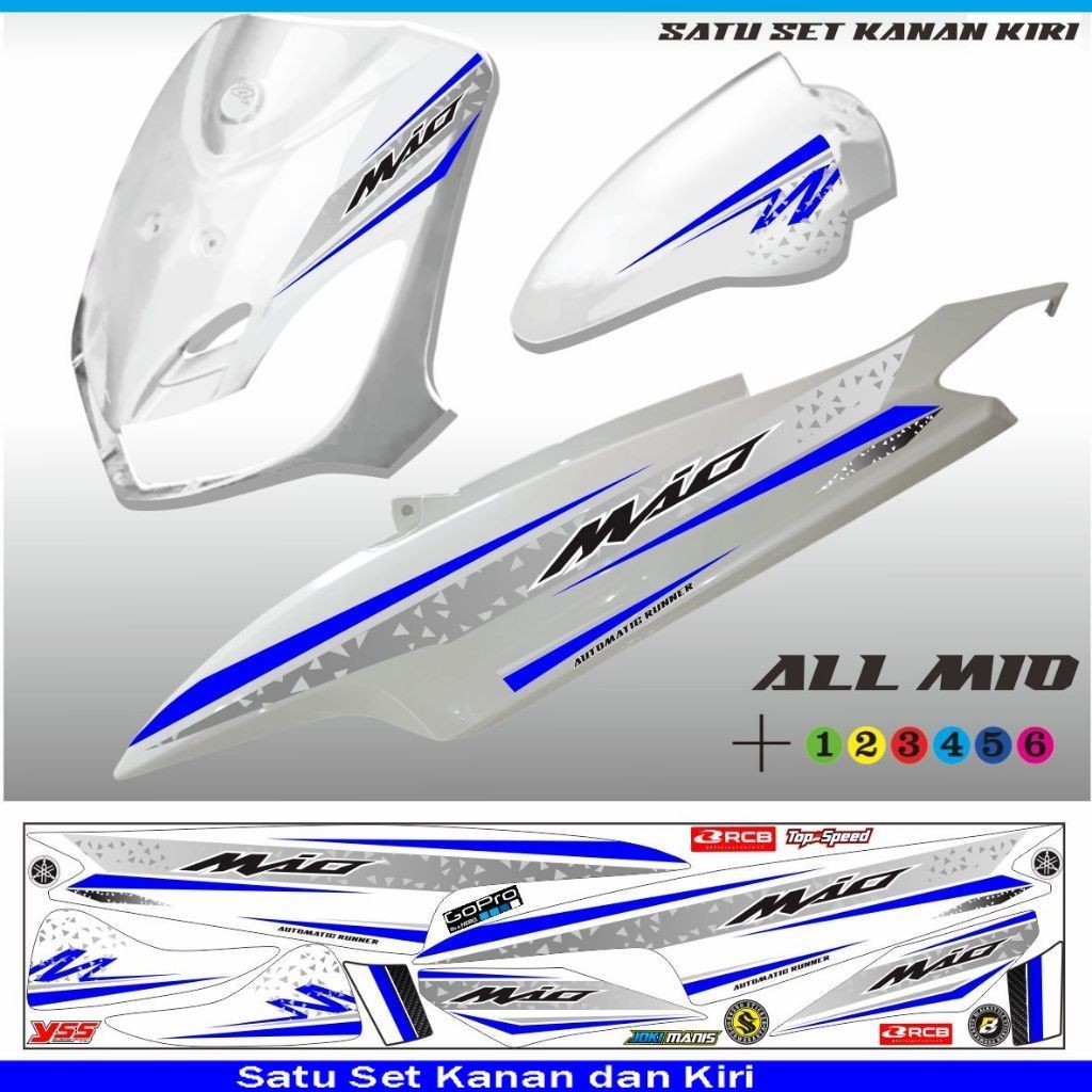 variasi setiker / STIKER LIS MIO OLD / STRIPING VARIASI MOTOR MIO SPORTY  PUTIH VARIASI/ MIO SMILE S