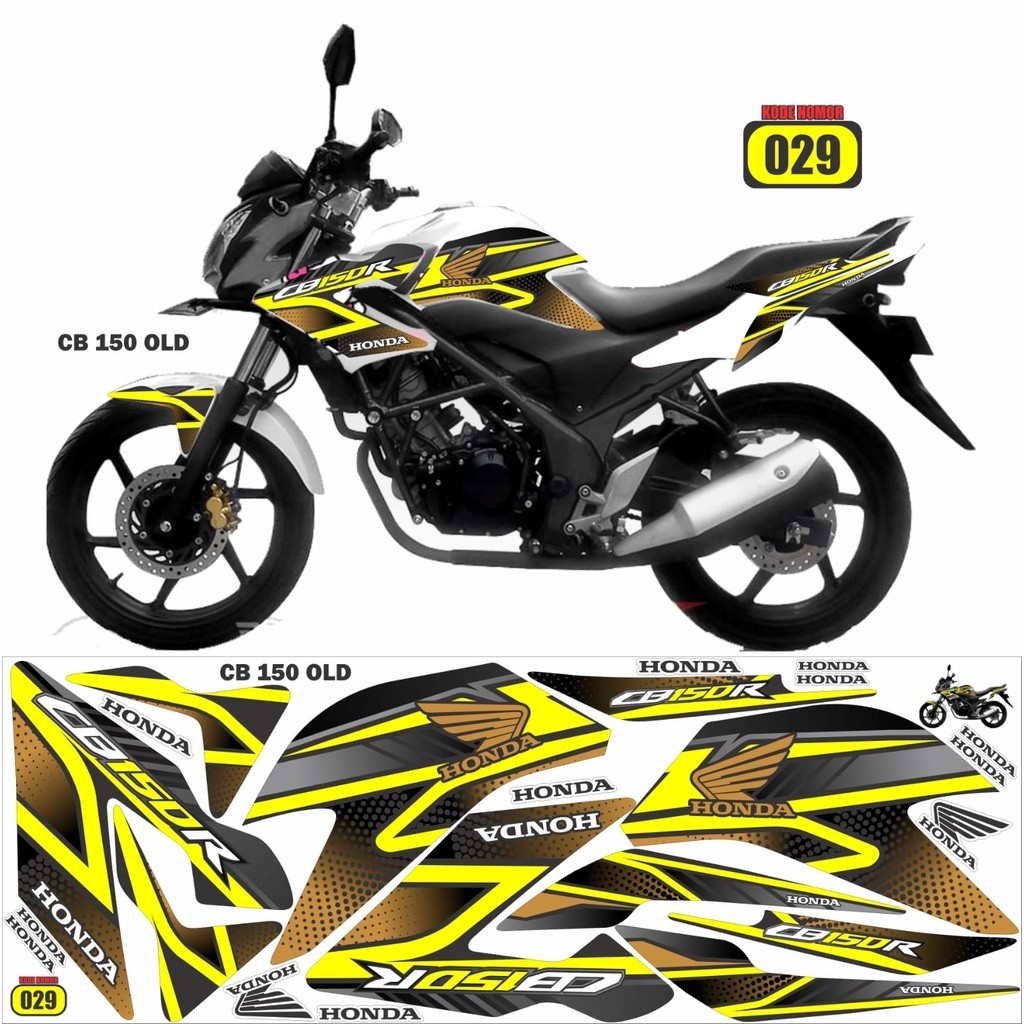 Striping Honda Cb150r 2012-2014 / Decal Cb 150 R Old / Striping Cb 150 R Old / Cb 150 R