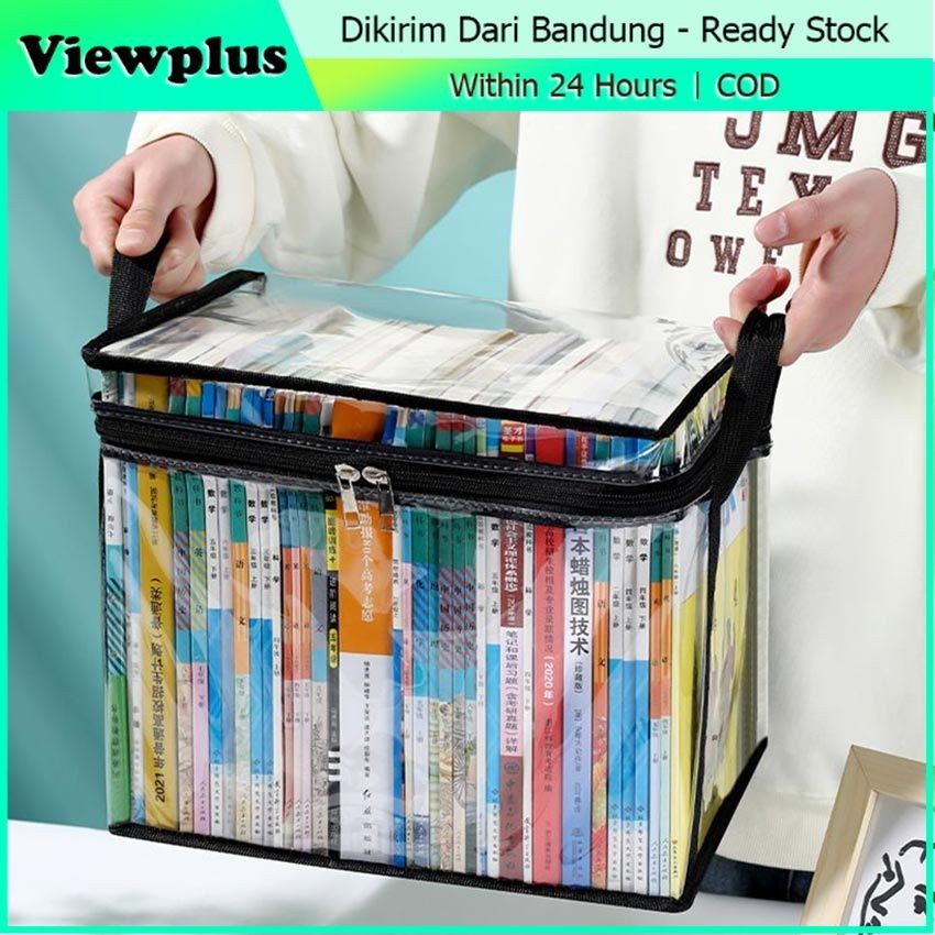 Tas Komik Mika Transparan Tempat Penyimpanan Storage Box Buku Book Magazine Organizer Container Stor