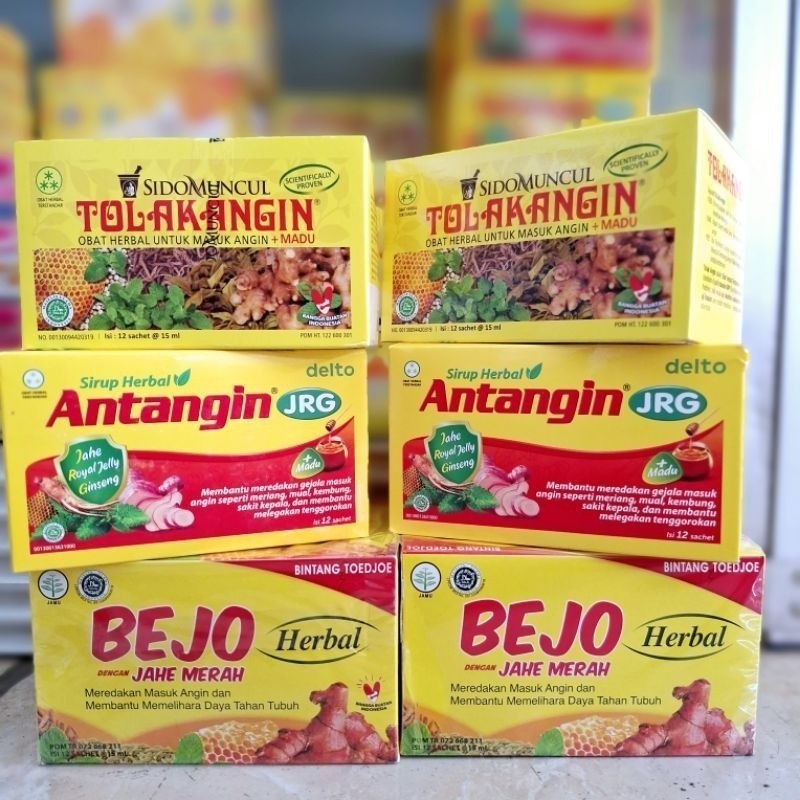 

BEJO Bintang Toedjoe, ANTANGIN JRG & TOLAK ANGIN Sidomuncul @12 Sachet - ARM