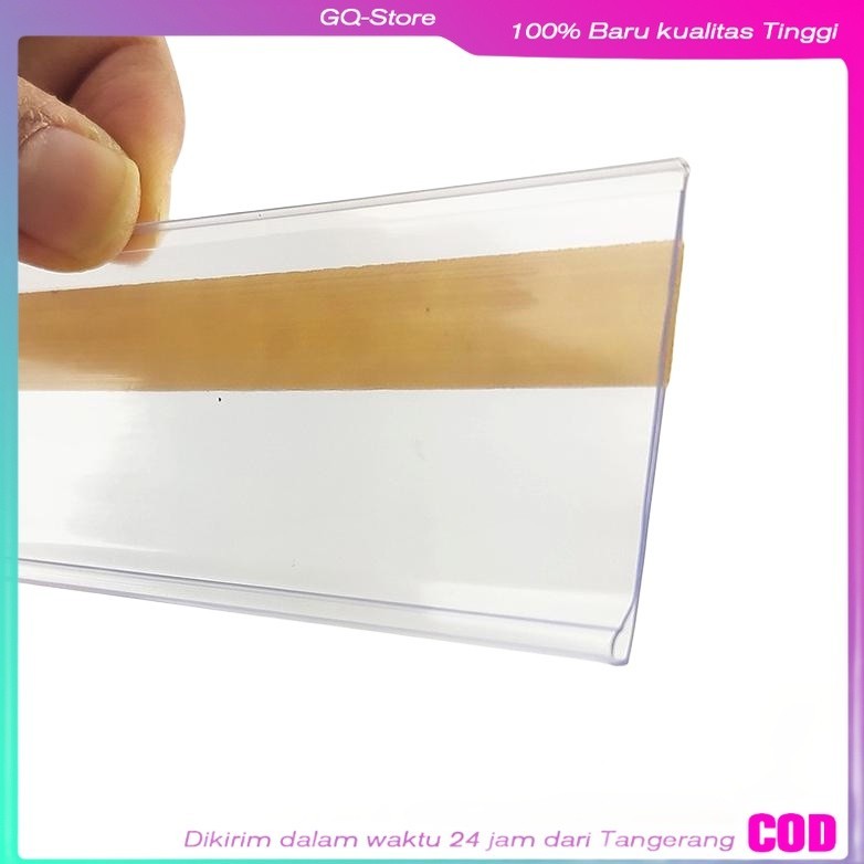 

Price Rail Shelf Double Tape PVC 900×42 mm Pemegang Label Harga/Pemegang Label Supermarket