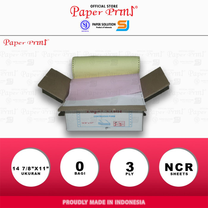 

✨BISA COD✨ -Paperpryns Kertas Continuous Form 3PLY NCR 14 7/8" x 11