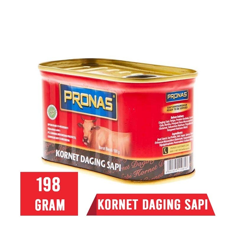 

PRONAS Corned Beef Daging Olahan Kalengan [198 g]