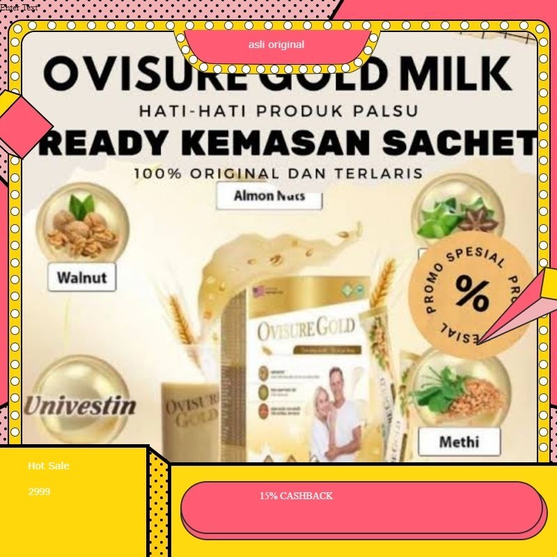 

GROSIR OVISURE GOLD PAKET 1 BOX Paket 3 Box OVISURE GOLD Original Memulihkan Kerusakan Tulang & Nyeri Sendi