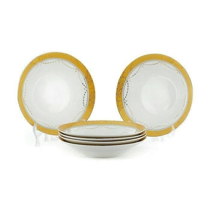 ✨LARIS✨ -Piring Makan Cekung Motif Vicenza 9inch B179 6pcs - PADI