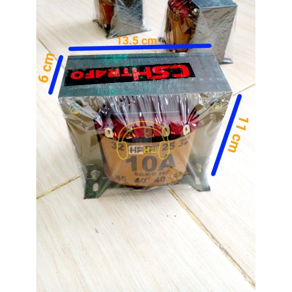FZ01 TRAFO TRANSFORMER CSH 10A CT 45 10 AMPERE 10AH 45V 45 VOLT CT MURNI