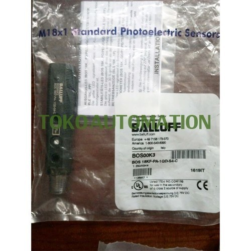 FA99 BOS00K3 BOS 18KF-PA-1QD-S4-C PNP M18 Photoelectric sensor PT88
