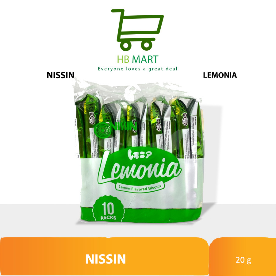 

Nissin Lemonia 10 x 20g / Lemonia Renceng - Biskuit Nissin Lemonia Coklat Coconut Lemon - (Rcg) COKLAT