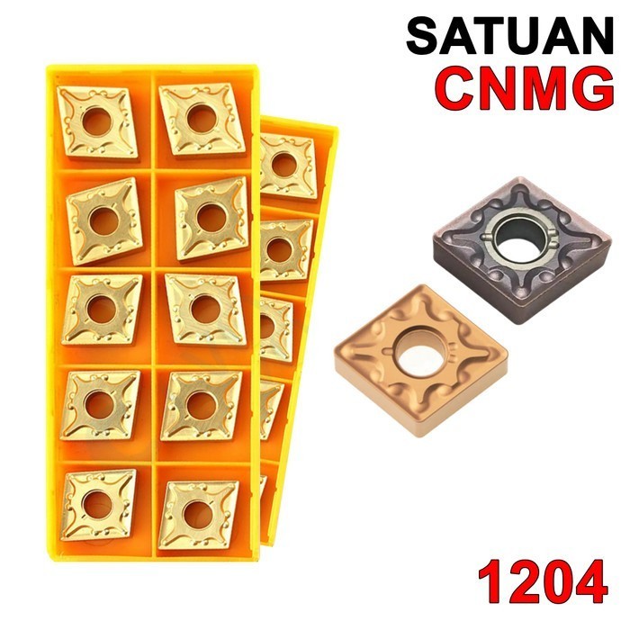 Insert CNMG 120404 MA Insert Holder CNMG12 Pahat Bubut CNMG 12 04 04 Mata CNMG120404