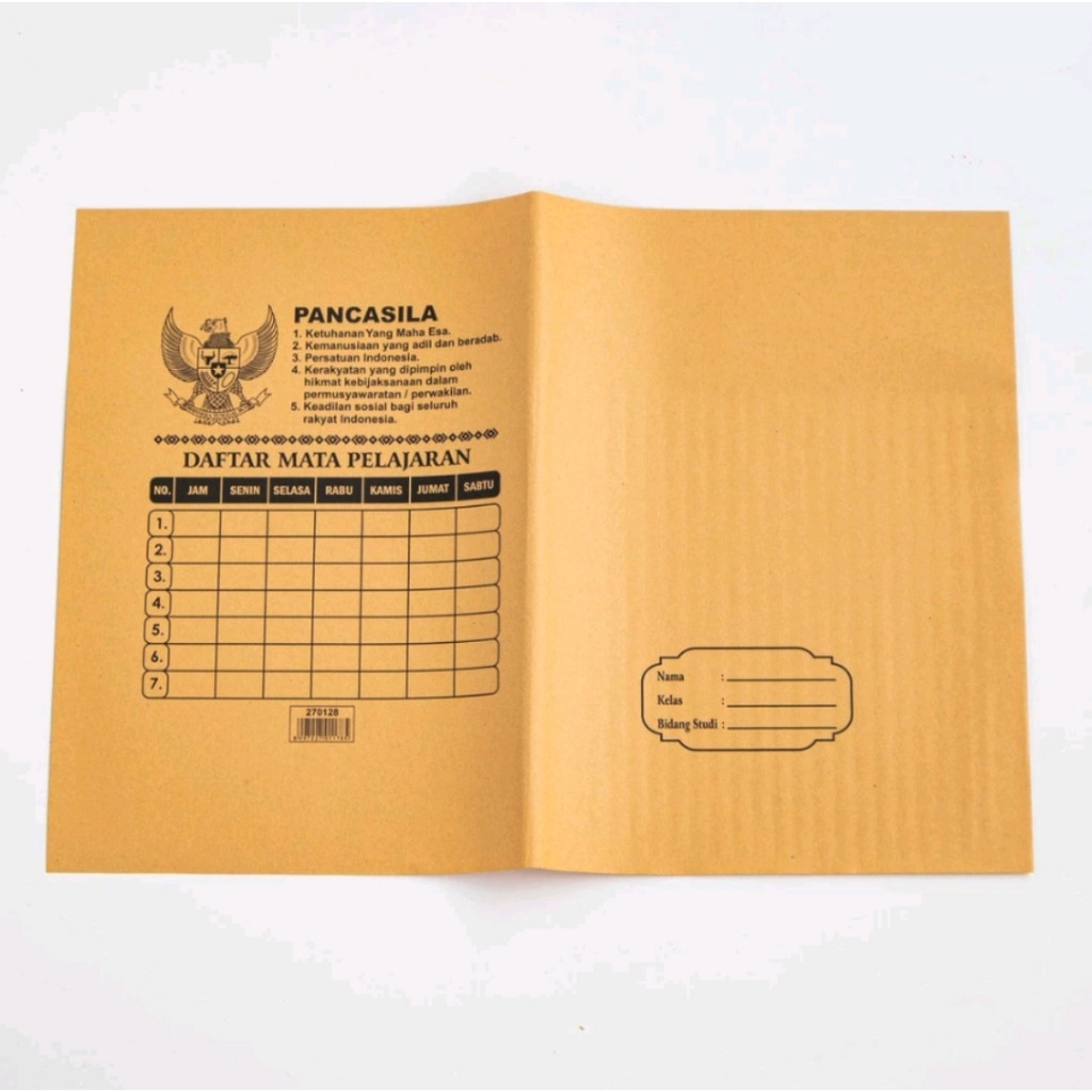 

RINEFE (SB01) Kertas Sampul Buku Plastik Bening Dan Coklat Tebal Ukuran Kwarto Boxy LKS Sekolah Isi 10 lembar/pack