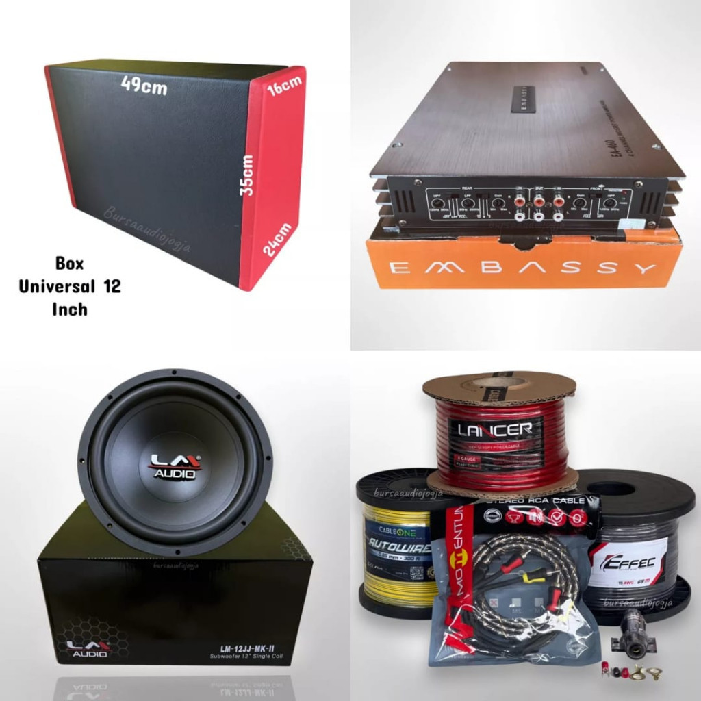 Paket Audio Embassy 2 / Lm 12 JJ 12 inch
