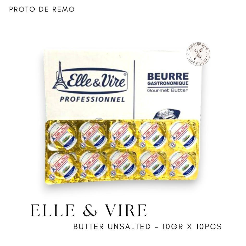 

Butter Portion Elle & Vire 10gr x 10pcs Unsalted