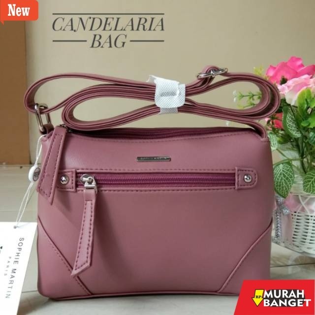 tas selempang wanita shopee haul TAS CANDELARIA SOPHIE MARTIN PARIS PROMO TAS SELEMPANG SOPHIE PARIS