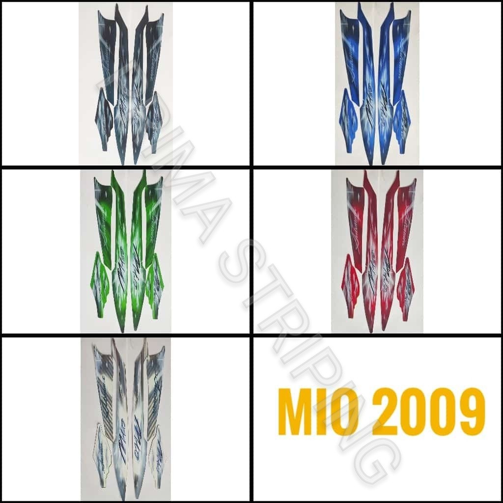 STRIPING STIKER MOTOR MIO SPORTY SMILE 2009