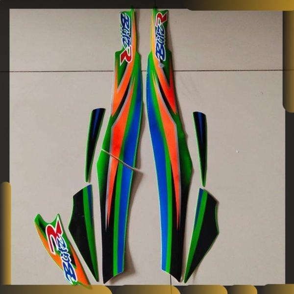 Striping Kawasaki Blitz R BlitzR hijau stiker Lis body motor standar