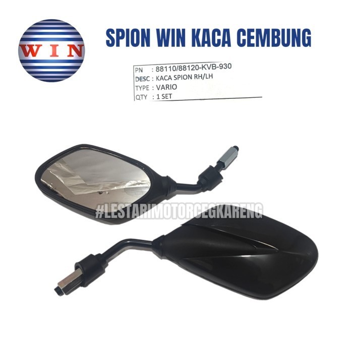 ORIGINAL KACA SPION SUPRA X 125 VARIO 110 VARIO TECHNO 110 KARBU CEMBUNG WIN