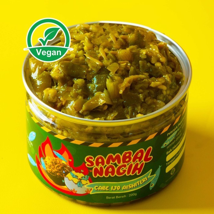 

[[ K23 - BEST SELLER ]] Sambal Nagih - Sambal Cabe Ijo Padang Teri Terenak di Muka Bumi