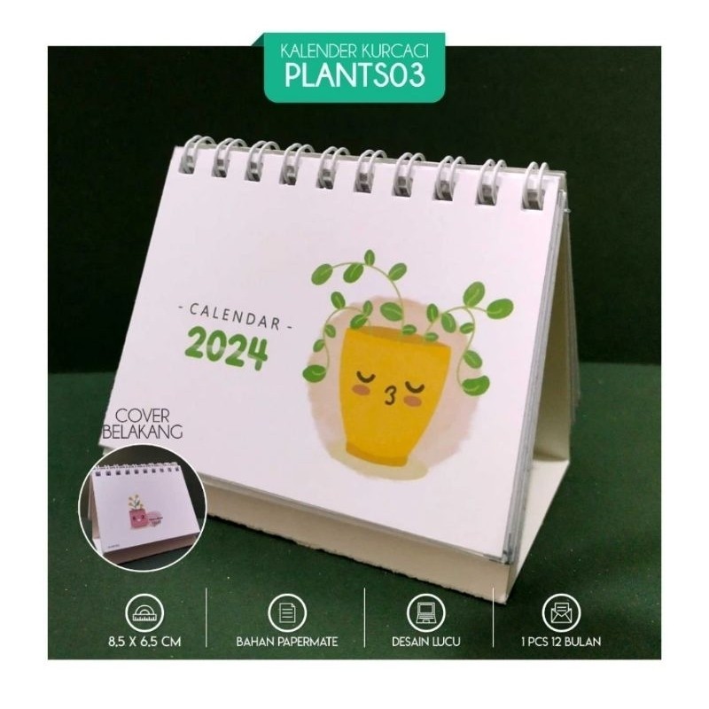 

[ , ] Kalender Mini Lucu Kurcaci 2024 Uk 8,,5 x 6,5 cm