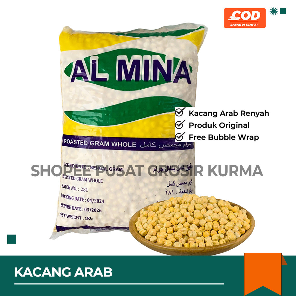 

KACANG ARAB / KABULI OLEH OLEH HAJI / UMROH / Roasted Chickpea / Kacang Arab Chickpeas