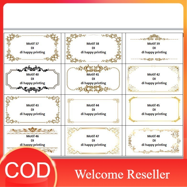 

JDM Project - label nama undangan 103 Print Cetak Label Nama Undangan Motif Murah