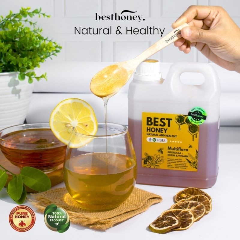 

candygurll Best Honey Madu Asli Paket Bundling Madu Multiflora Orinal 1kg (2pcs)