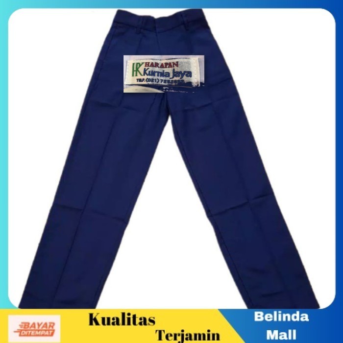 

⭐COD⭐ MURAH Celana Sekolah Panjang (Pinggang KARET) Seragam Sekolah 23 24, Biru