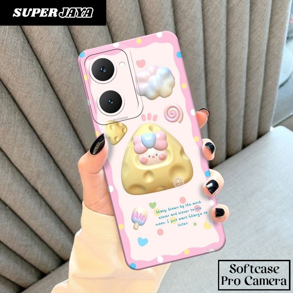 Case Hp Softcase Vivo Y03 2024 Case Hp Vivo Y03 2024 Silikon Hp Vivo Y03 2024 Motif Cartoon Keren - 