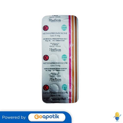 Methylprednisolone Infion 4 Mg Strip 10 Tablet