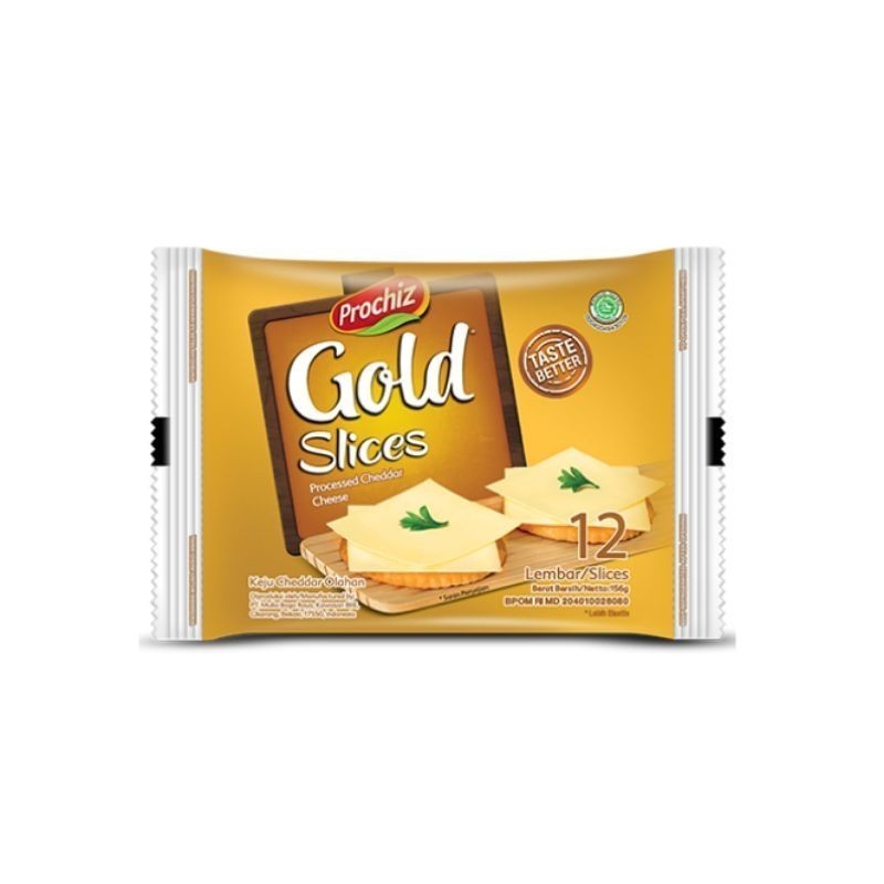 

Keju Prochiz Cheese Gold Slices 12 Lembar - [213]