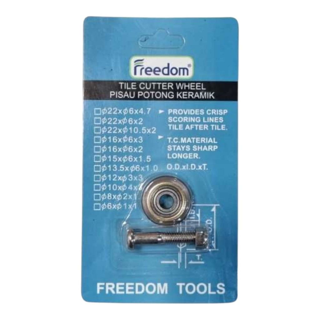 MATA PENGGANTI REFIL MEJA POTONG KERAMIK SORONG / Freedom Tile Cutter Wheel – Pisau Potong Keramik