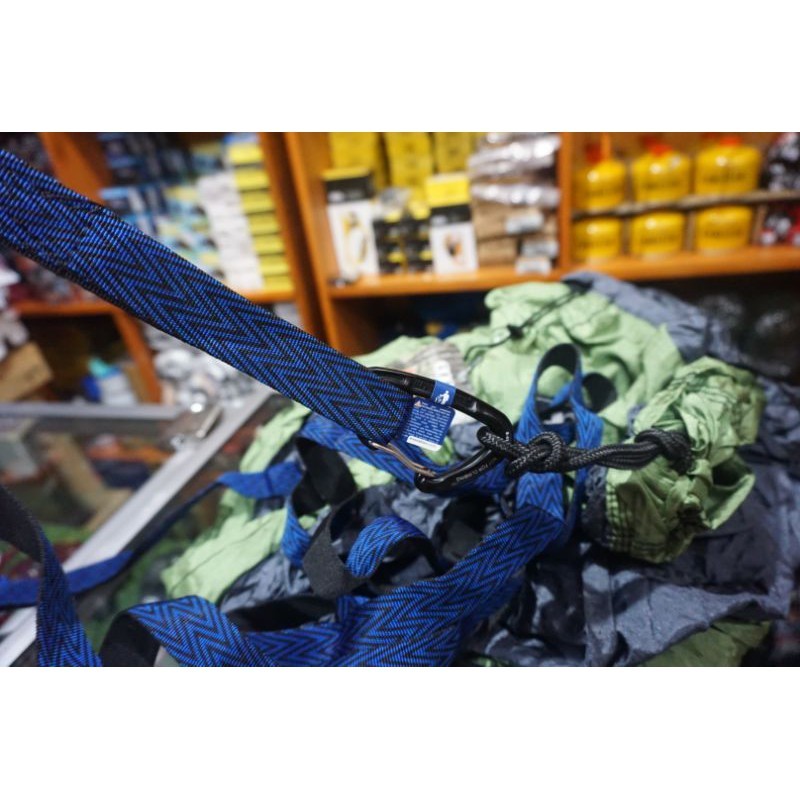 Strap hammock tali hammock eno doublenest singlenest motif webing webbing tubular bisban bisband blu