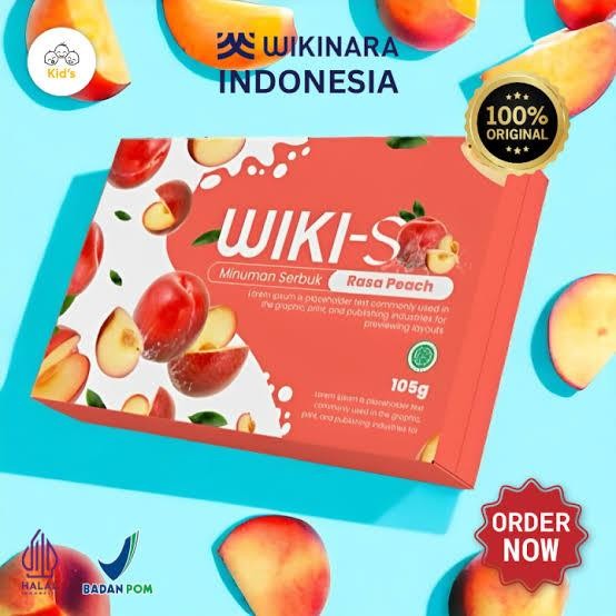 

WIKINARA WIKI-S MINUMAN SERBUK RASA PEACH 1 BOX ISI 7 SACHET ORIGINAL WIKINARA
