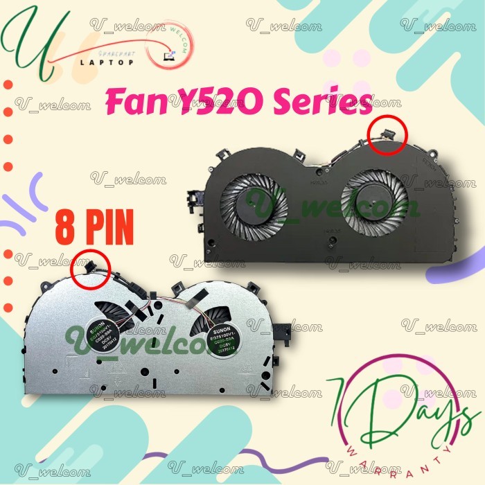 WST FAN Legion Y520 Y520-15IKBM Y520-15 Y520-15IKBN R720-15IKB R720-15 R720-15IKBN Y520-15IKBA GTX10