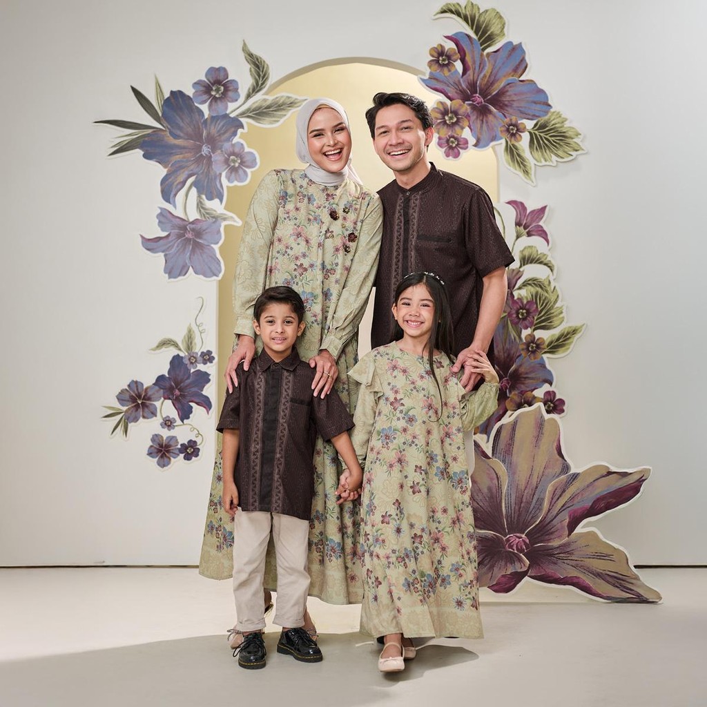 ZM Zaskia Mecca - Sarimbit Family Set 1 - Alkisah - Edisi Timun Mas | Koleksi  Gamis Wanita, Kemeja 