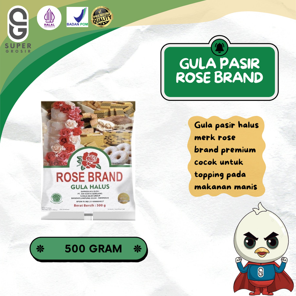 

Gula Halus Rose Brand [500 Gram]