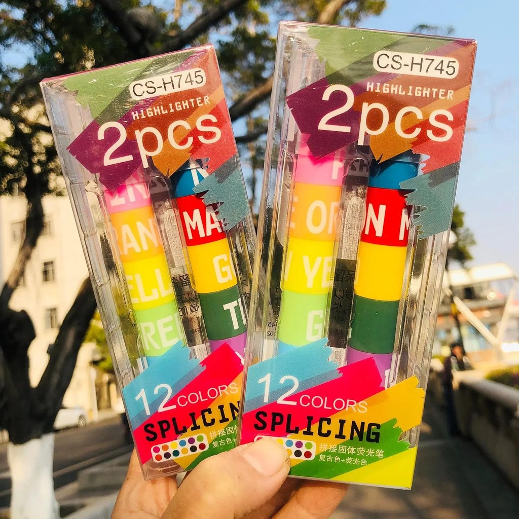 

Cute 6 In 1 Oil Painting Stick Professional Kids Splicing Block Graffiti Drawing Wax Caryon Colored Pencils Art School Supplies