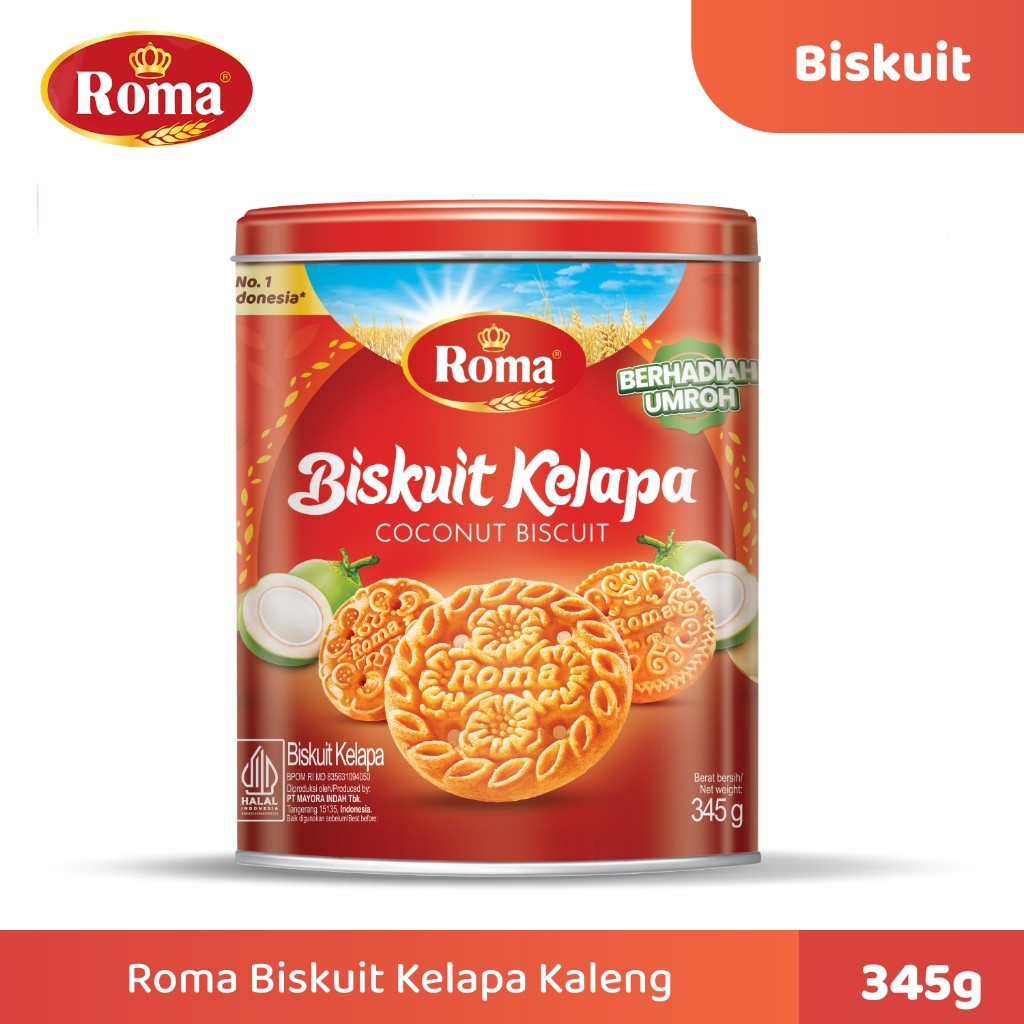 

Roma Biskuit Kelapa Kaleng Kemasan Baru 345gr Hadiah Umroh