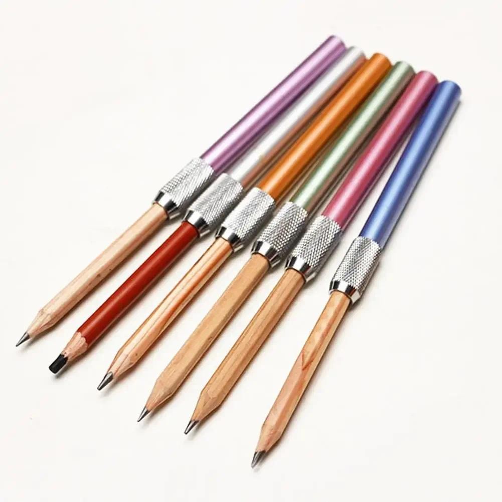 

High Quality Pencil Extender Adjustable Wooden Lengthener Holder Painting Drawing Tools School Office Painting Tool Art Supplies