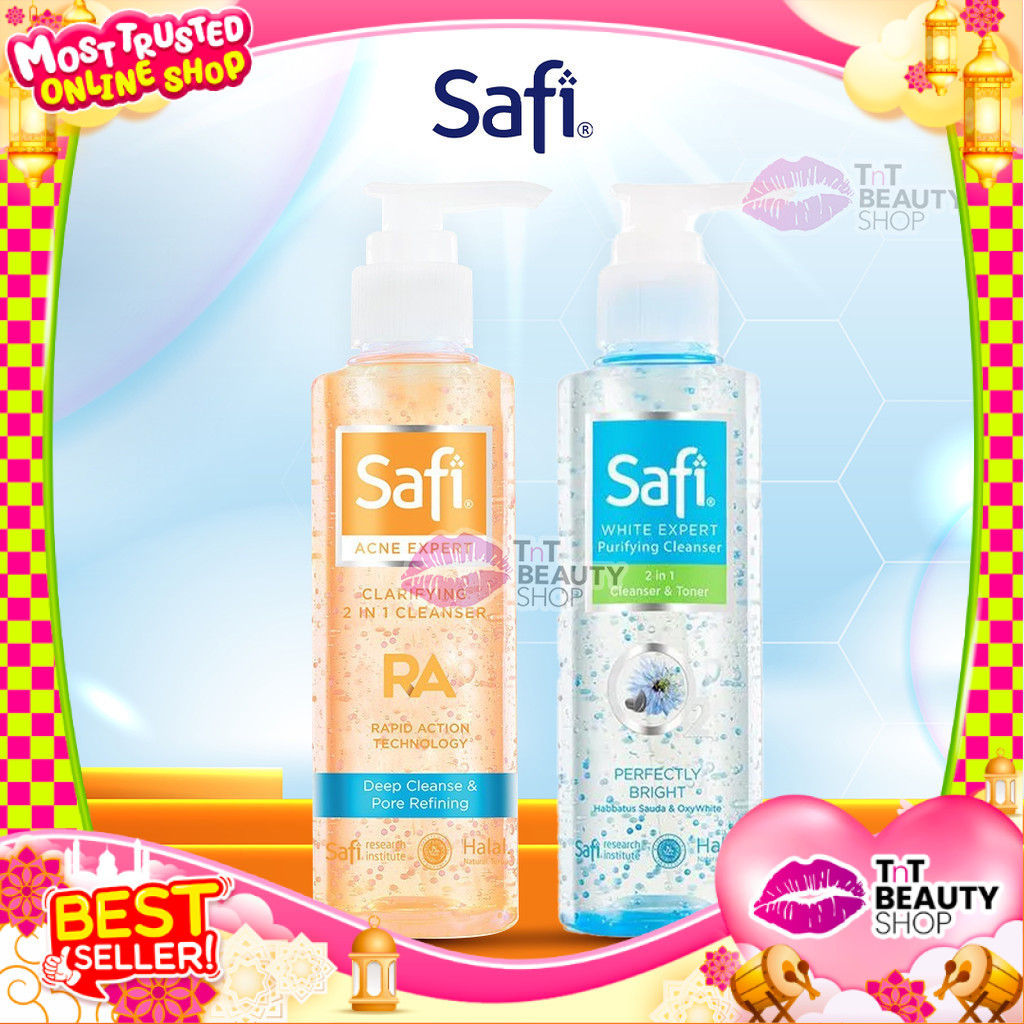 Safi White Expert Oil Control & Anti Acne 2in1 Cleanser & Toner 150ml | White Expert 2 in 1 Toner | 