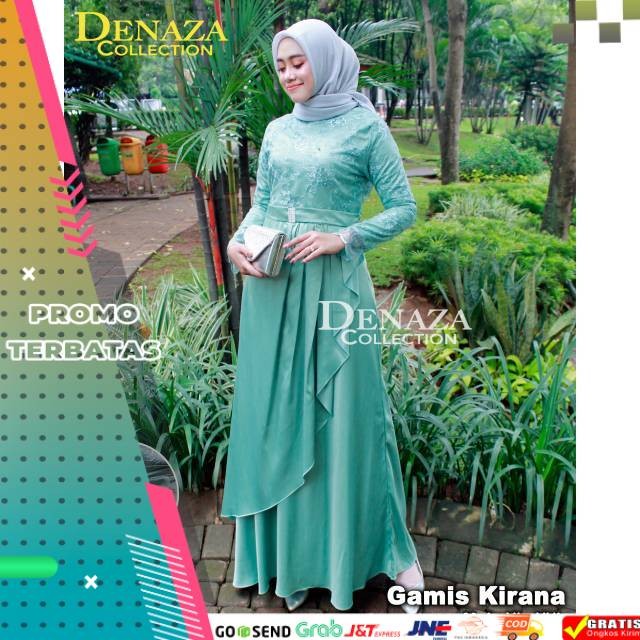 GAMIS LEBARAN KIRANA / GAMIS TULLE KONDANGAN KIRANA / GAMIS PESTA MODERN / GAMIS PESTA